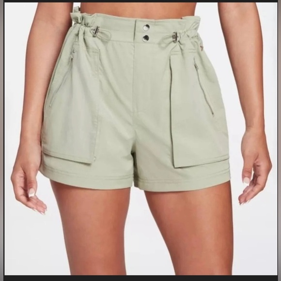 NWOT CALIA Women's Woven Paperbag Short - Picture 1 of 6
